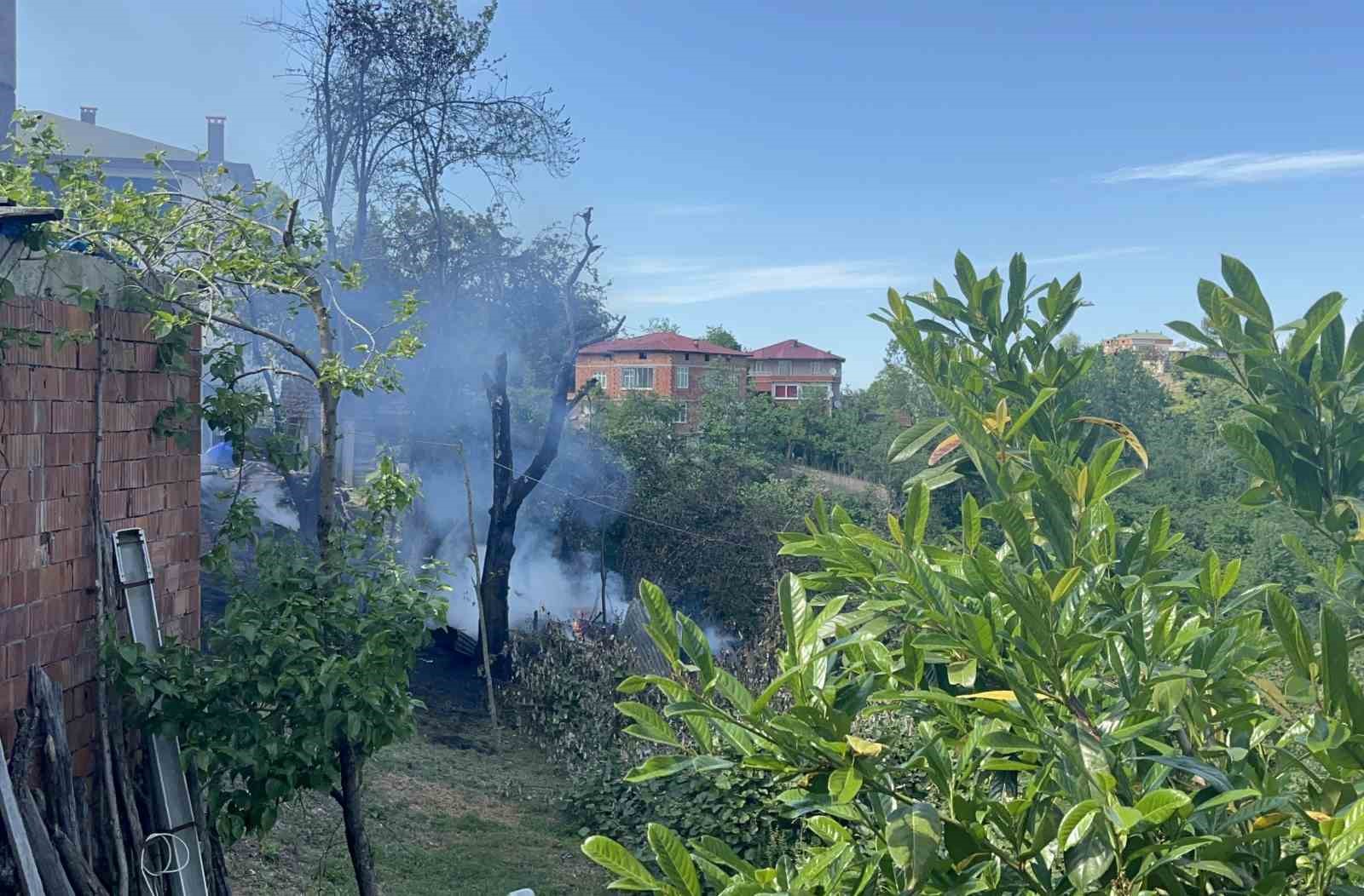 Ordu&rsquo;da samanlık yangını