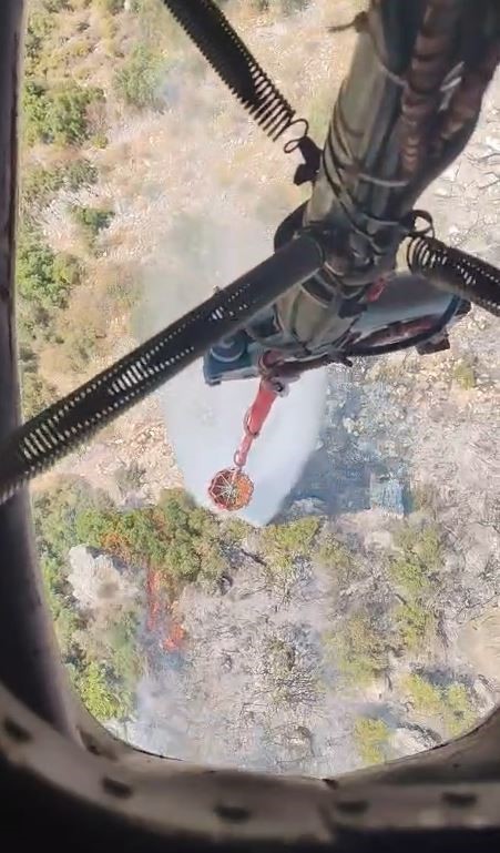 Kaş’ta ormanlık alanda yangın