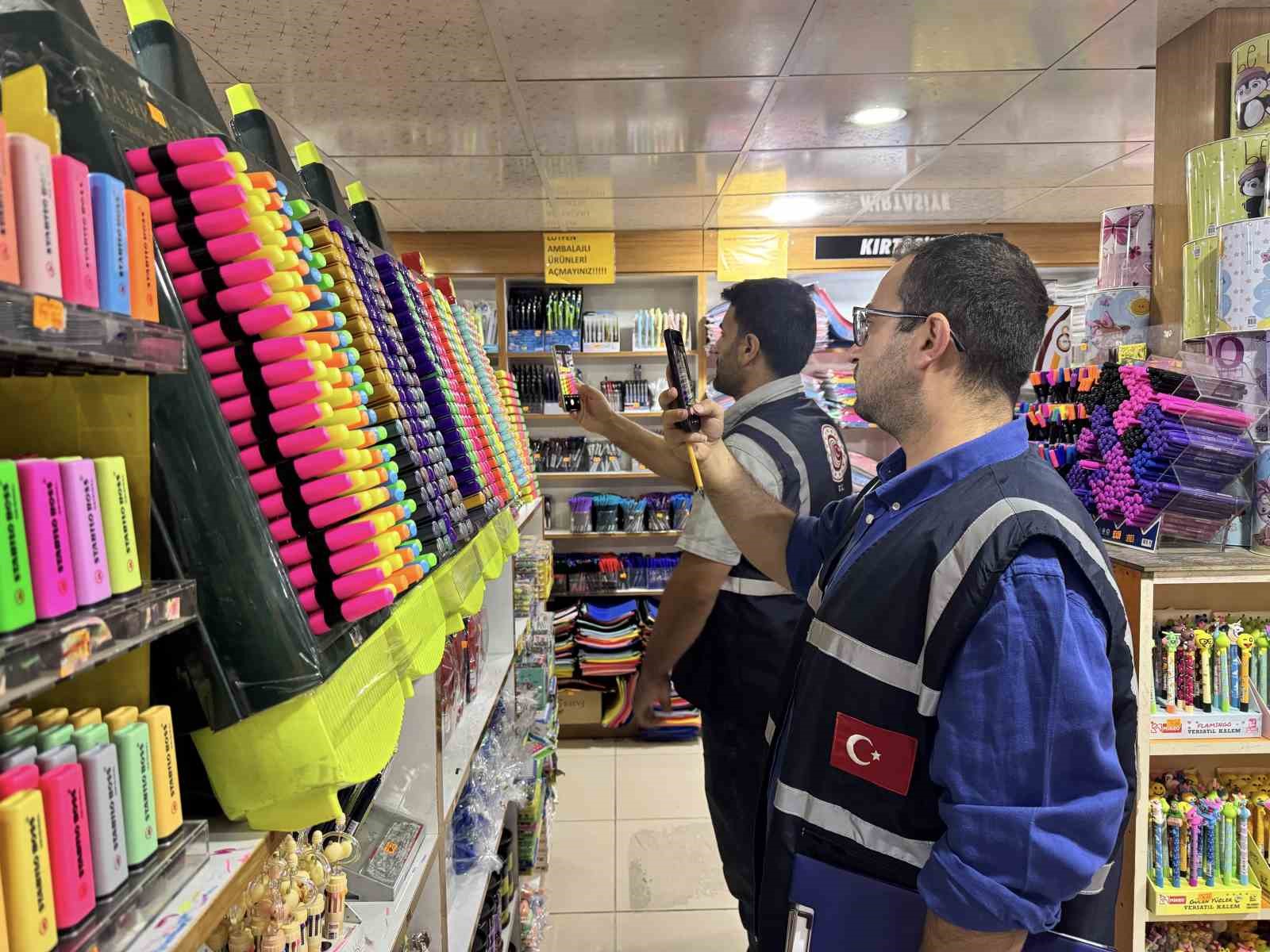 Van’da kırtasiyelerde okul sezonu öncesi denetim