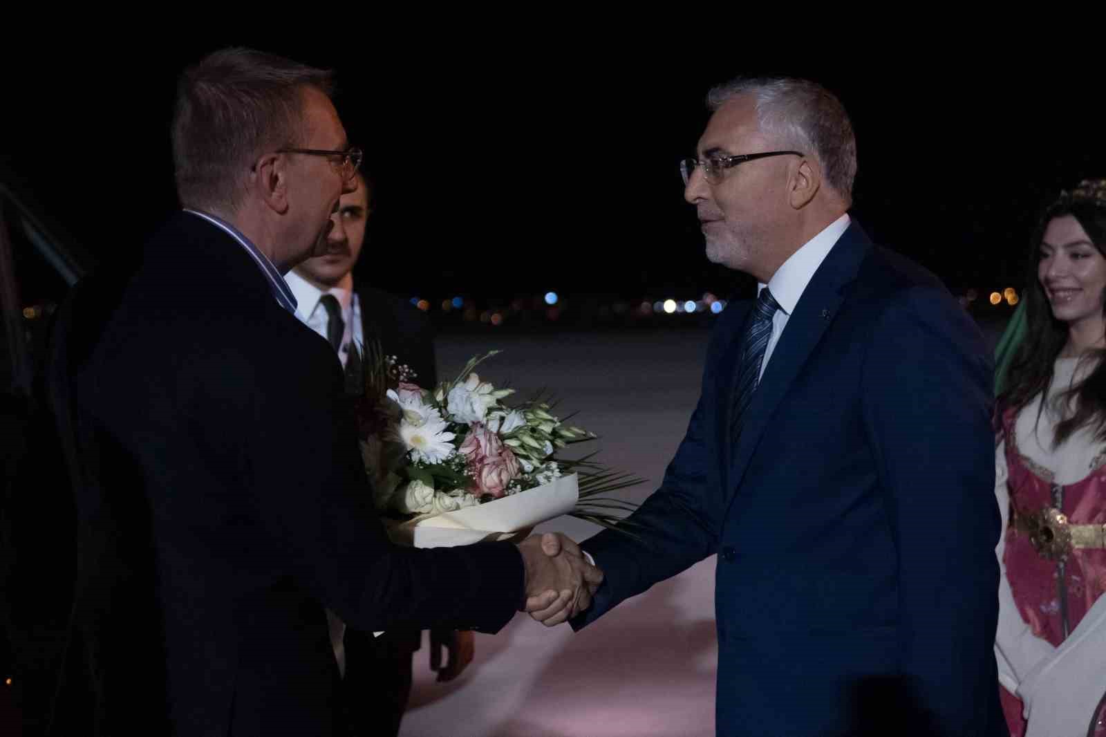 Letonya Cumhurbaşkanı Rinkēvičs Ankara’ya geldi