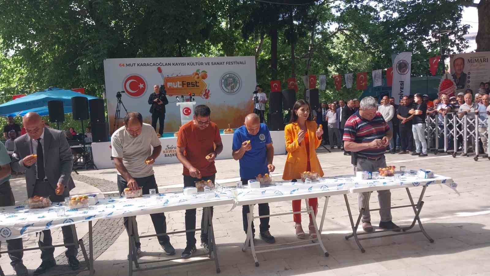 Mut’ta 64. Karacaoğlan ve Kayısı Festivali coşkuyla başladı