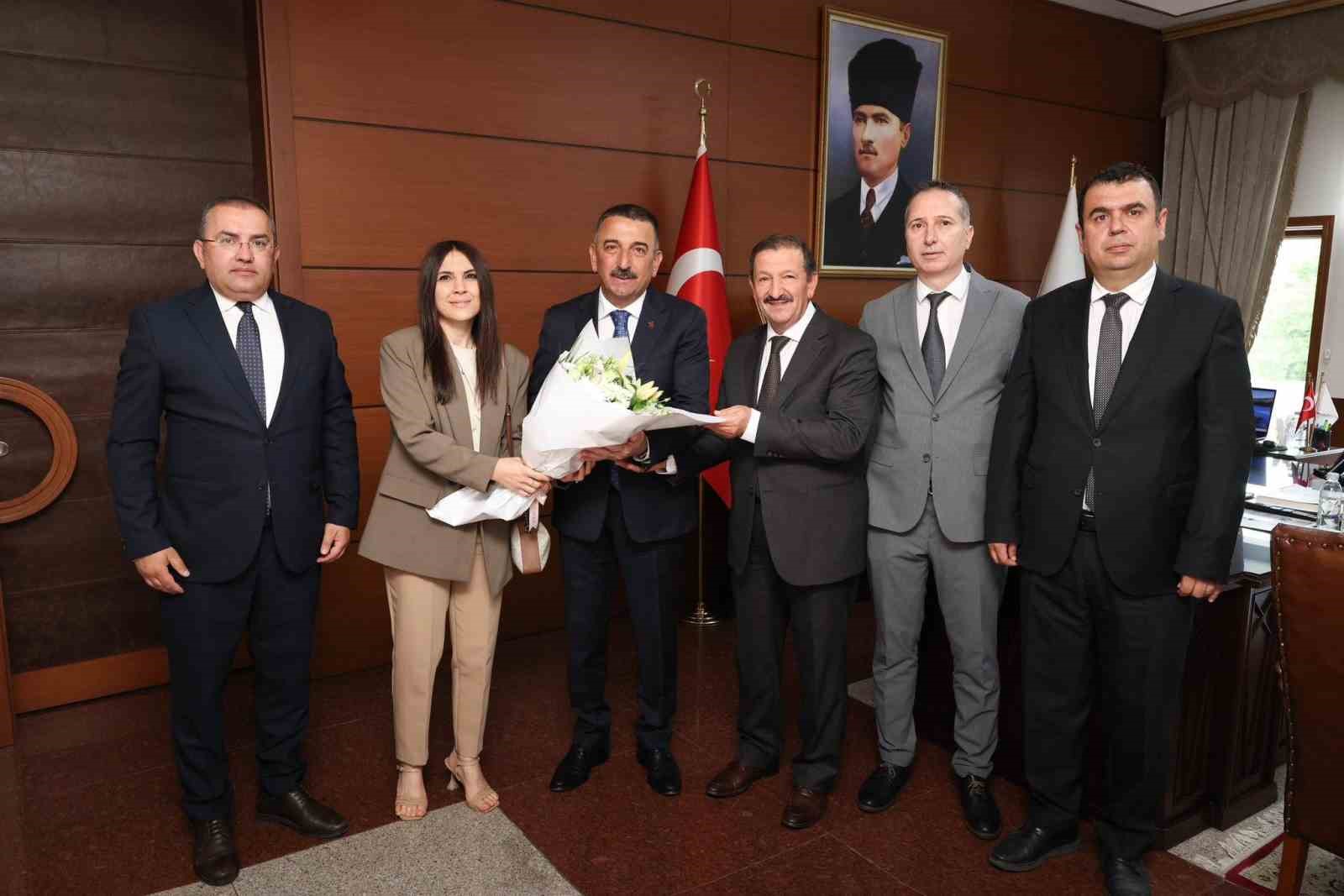 Vali Hacıbektaşoğlu Çevre Haftası heyetini ağırladı