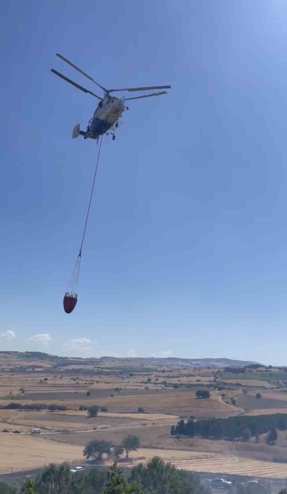 Elektrik tellerine çarpan karga yangına sebep oldu