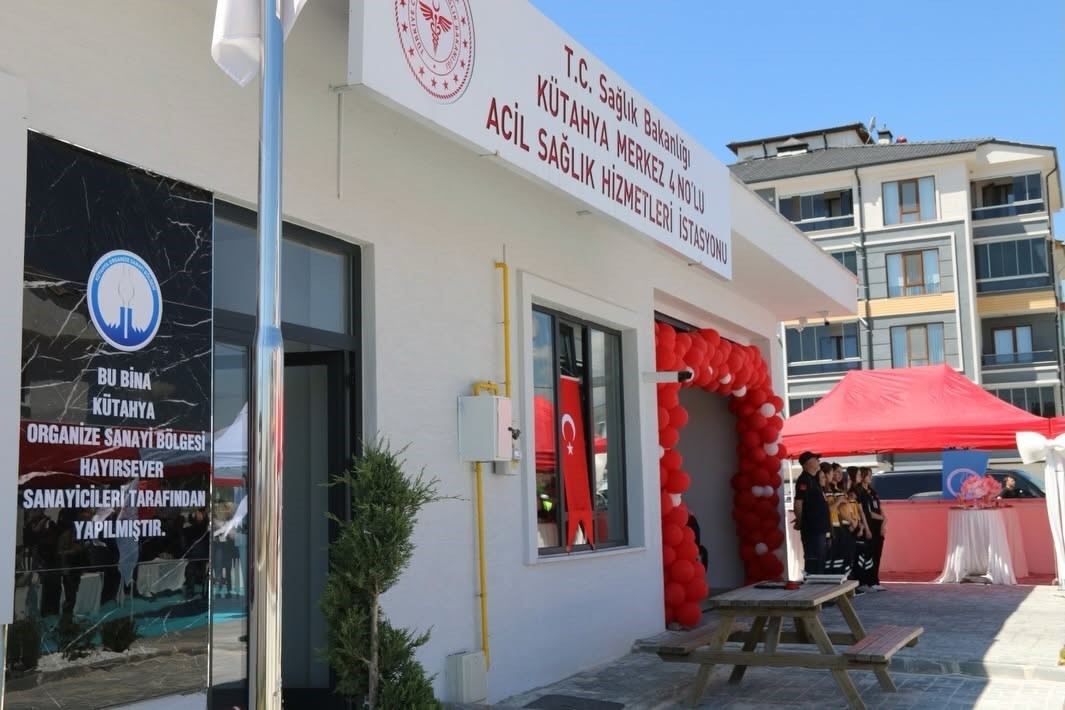 Kütahya OSB’nin destekleriyle yapılan 112 Acil Sağlık Hizmetleri İstasyonu hizmete açıldı