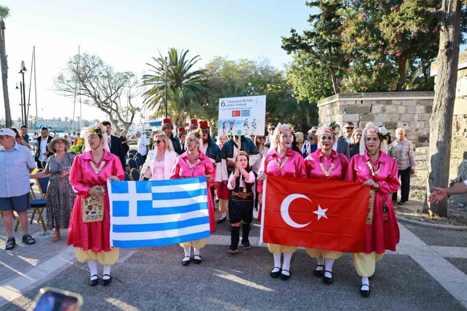 Muğla&rsquo;dan Kos&rsquo;ta d&uuml;zenlenen &lsquo;İki yaka dostluk&rsquo; festivaline katılım