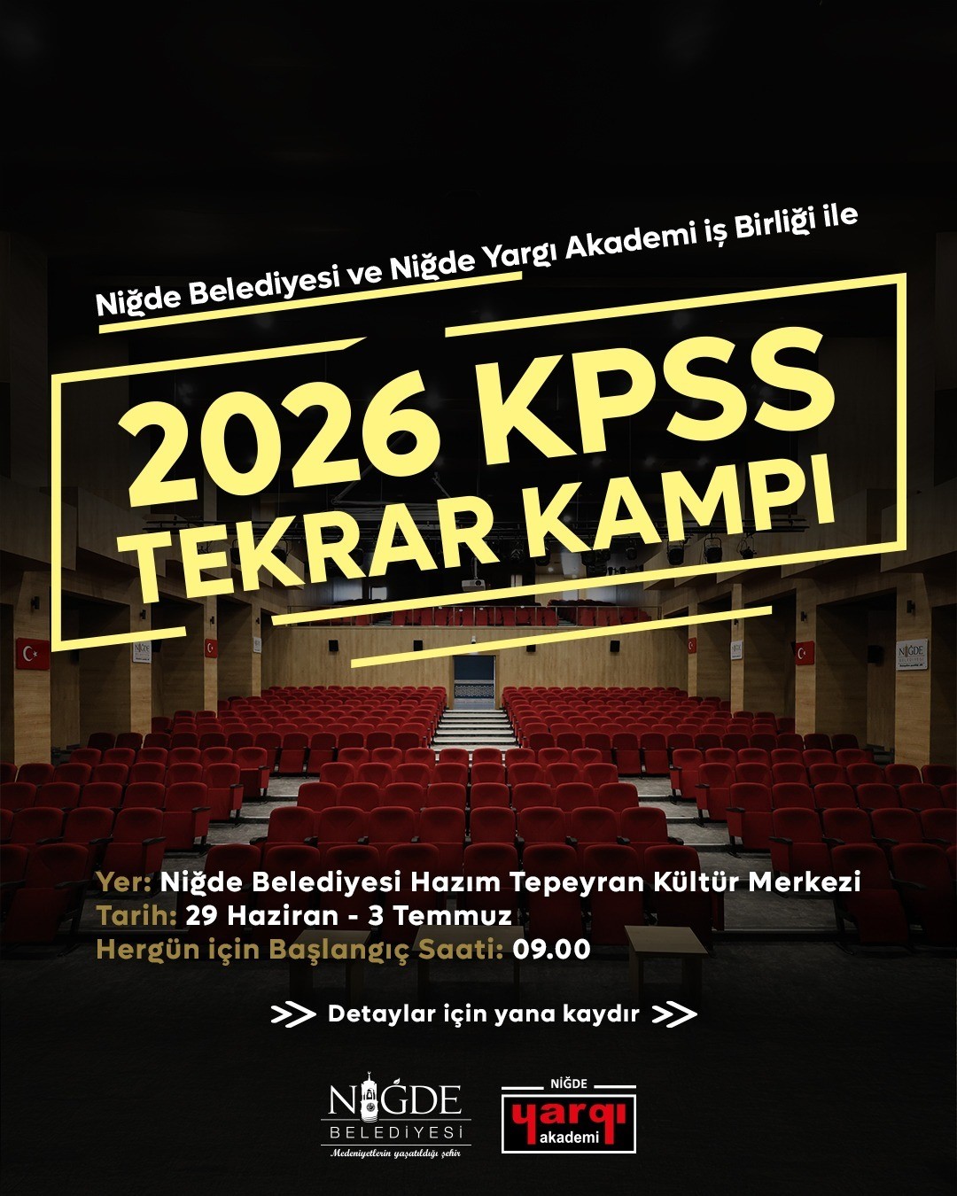 Niğde Belediyesi’nden KPSS adaylarına büyük destek