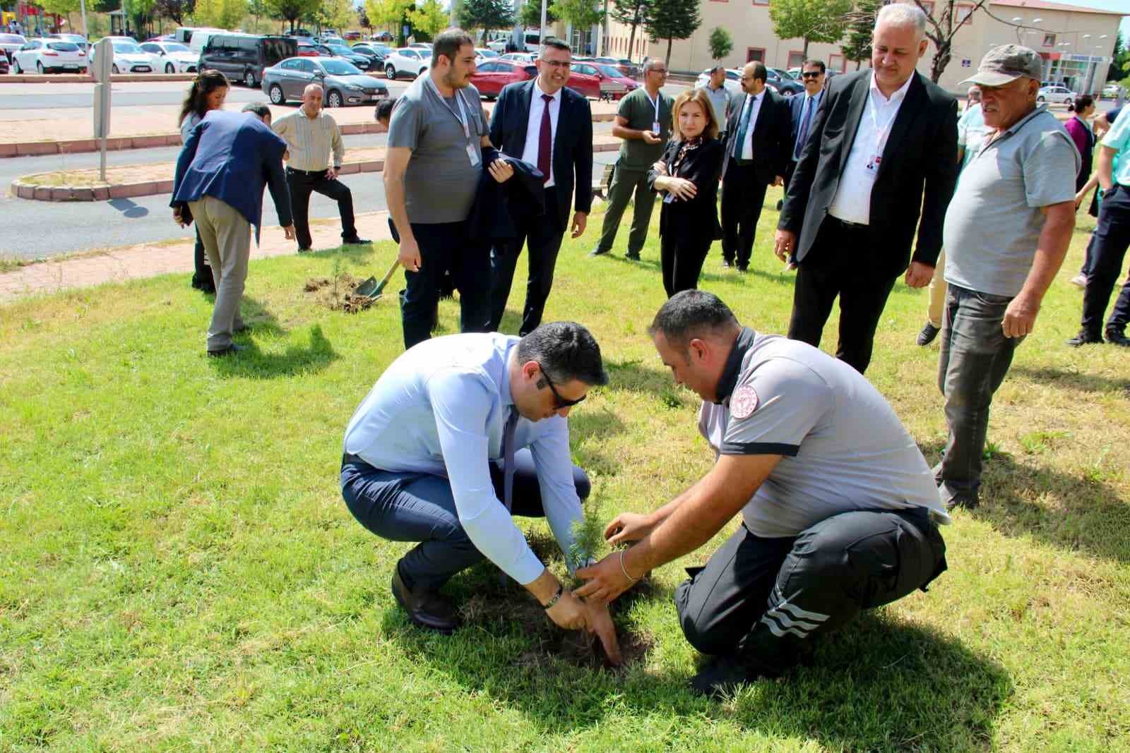 Devlet Hastanesi’nde ağaçlandırma seferberliği