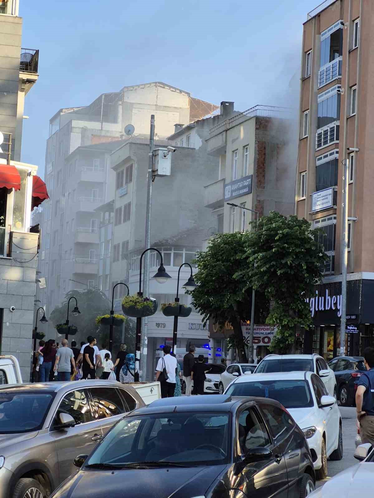 Bilecik’te restoranın bacasında korkutan yangın