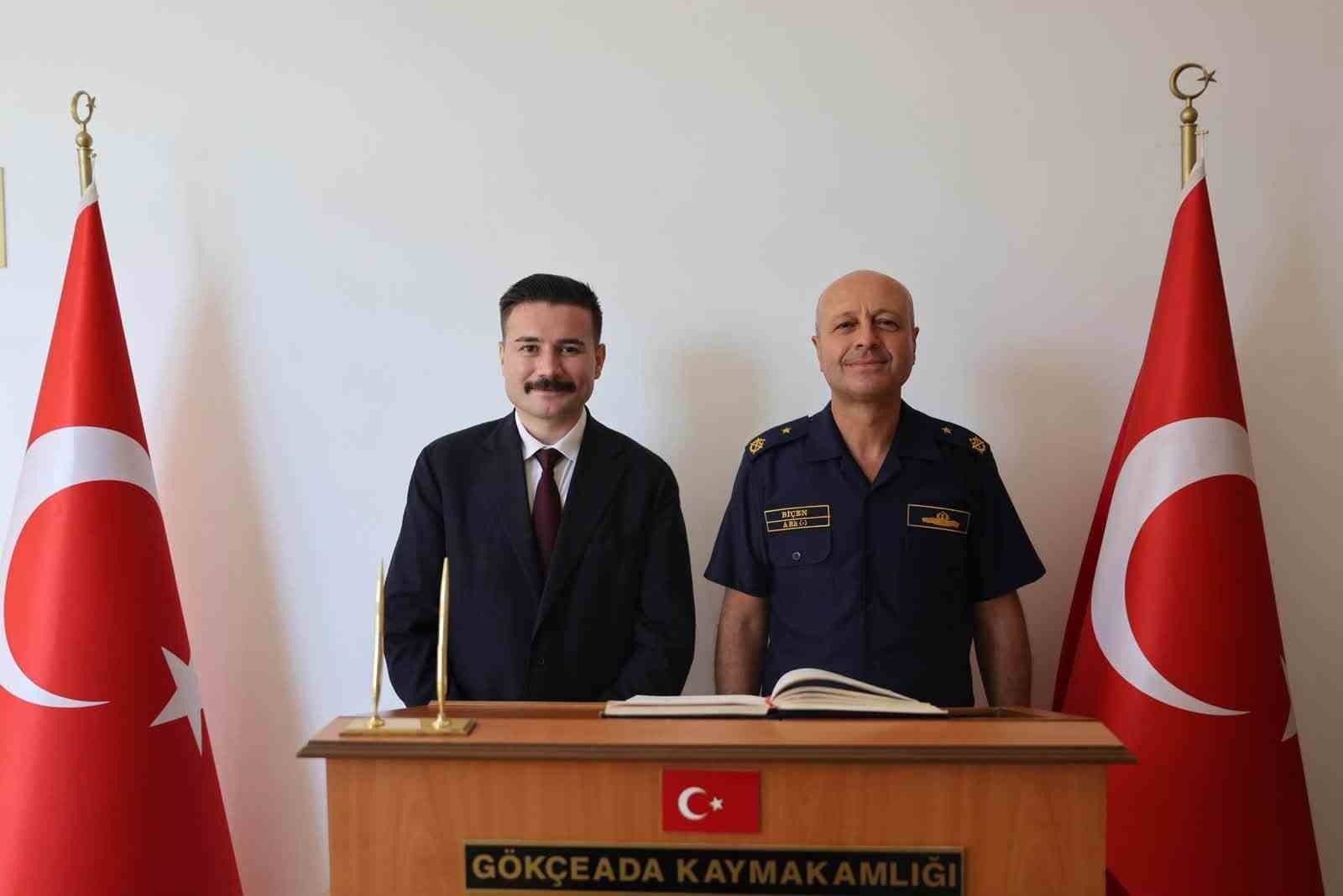 Boğaz ve Garnizon Komutanı Biçen ile Kaymakam Acar’dan Gökçeada değerlendirmesi