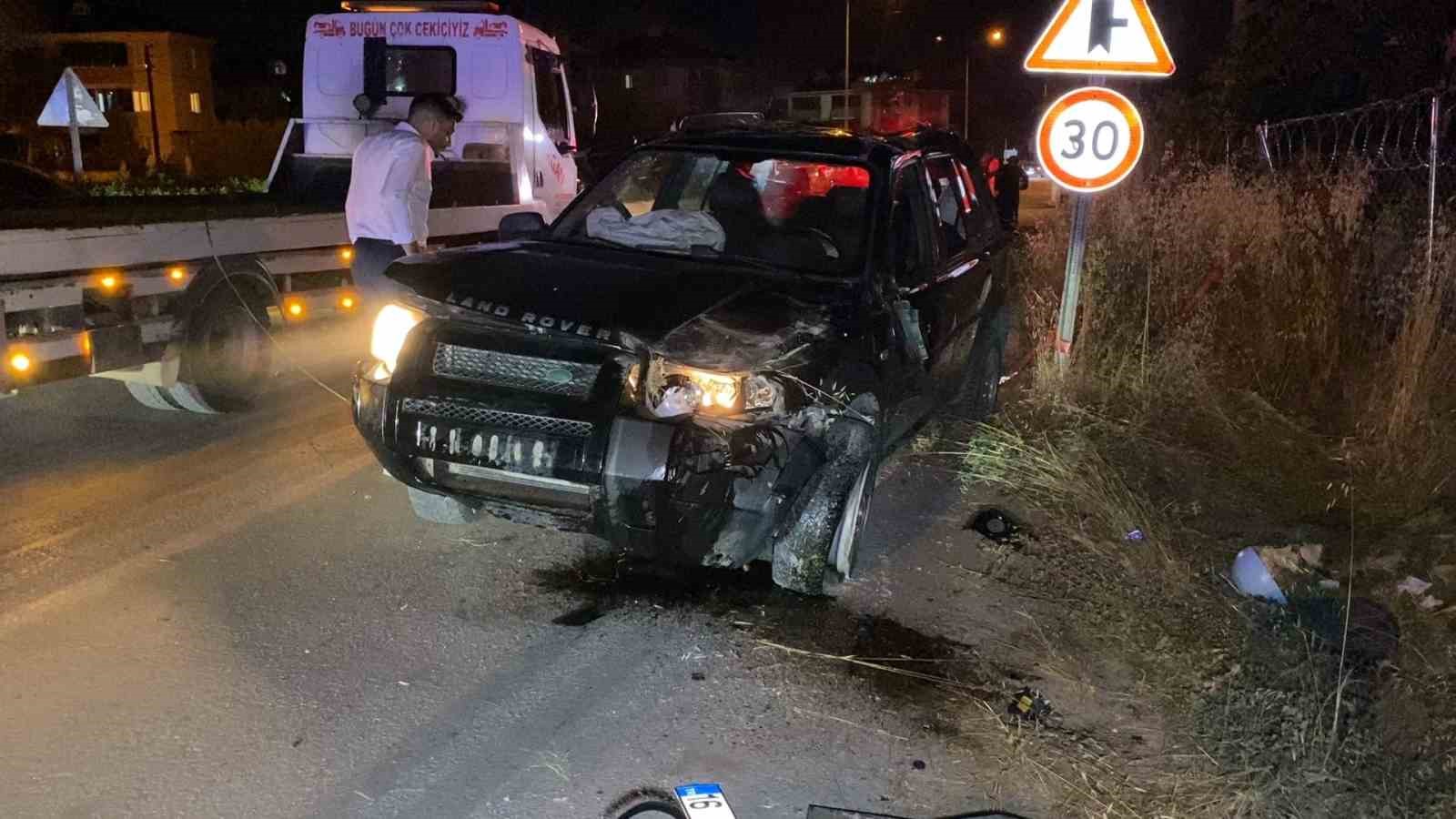 Kontrolden çıkan cip takla attı: 2 yaralı