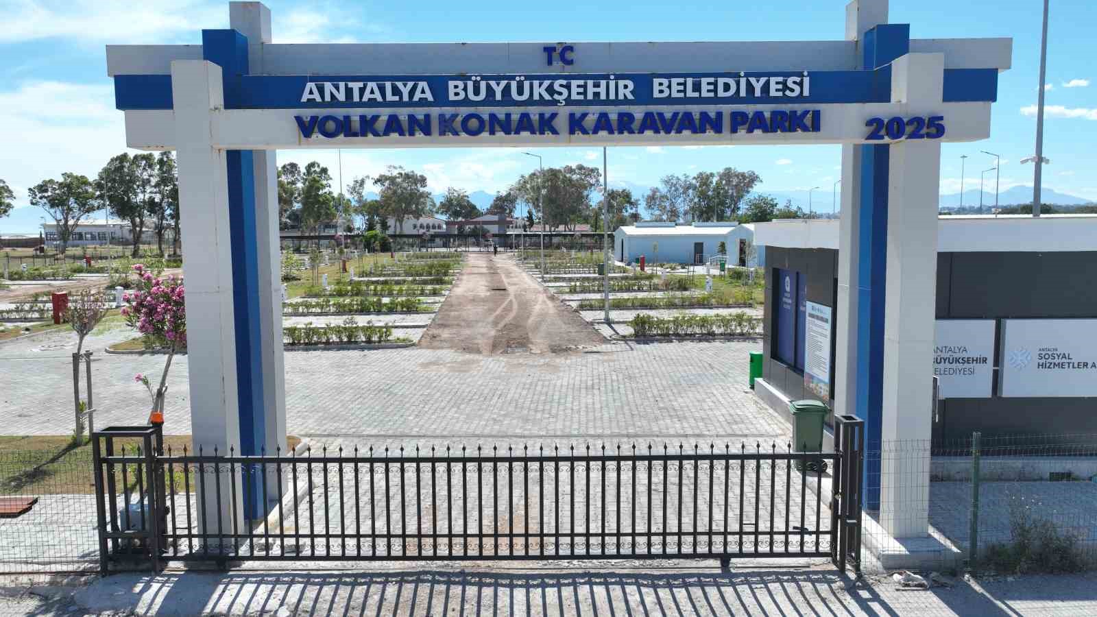 B&uuml;y&uuml;kşehir Belediyesi&rsquo;nden Lara&rsquo;ya yeni karavan parkı