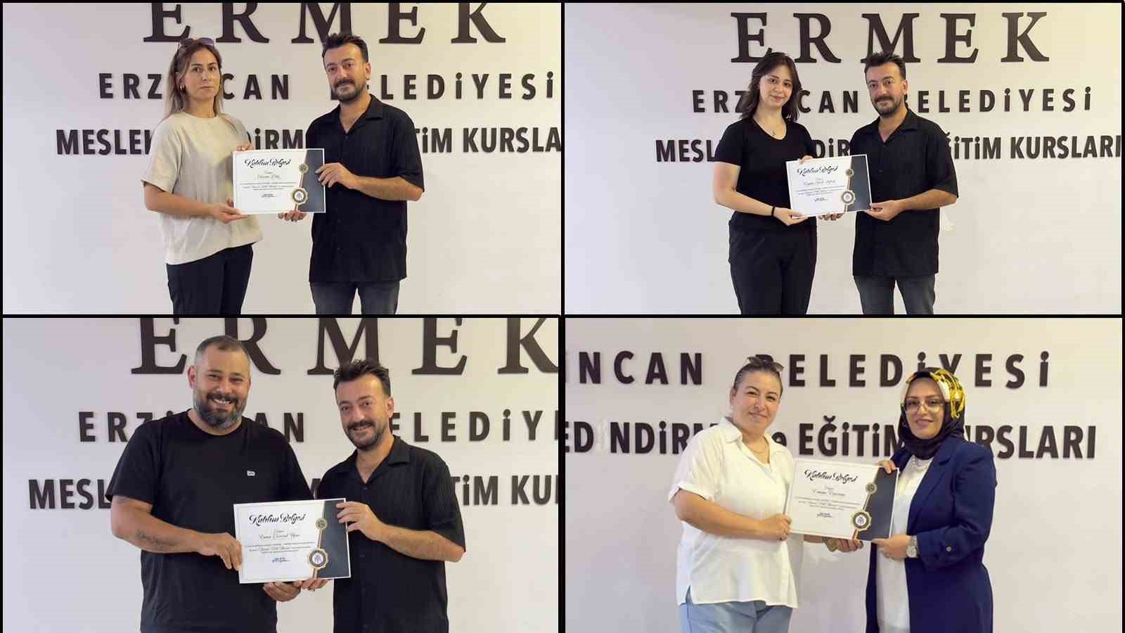 Erzincan&rsquo;da işaret dili kursunu tamamlayanlara sertifika verildi