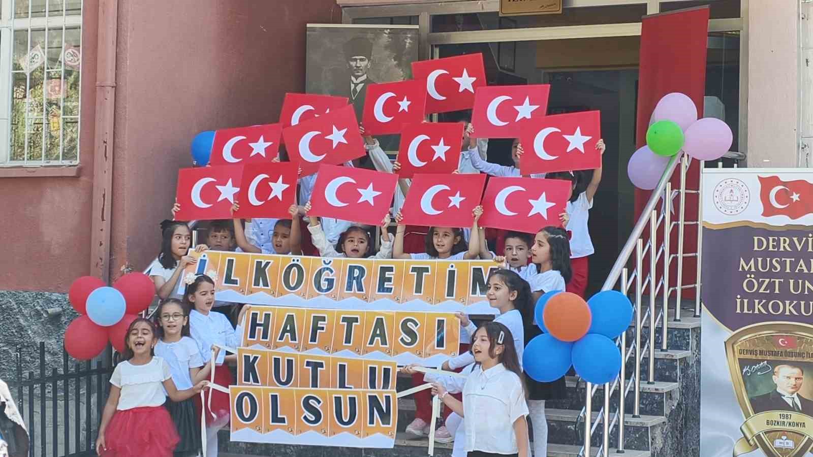 Bozkır&rsquo;da İlk&ouml;ğretim Haftası kutlamaları