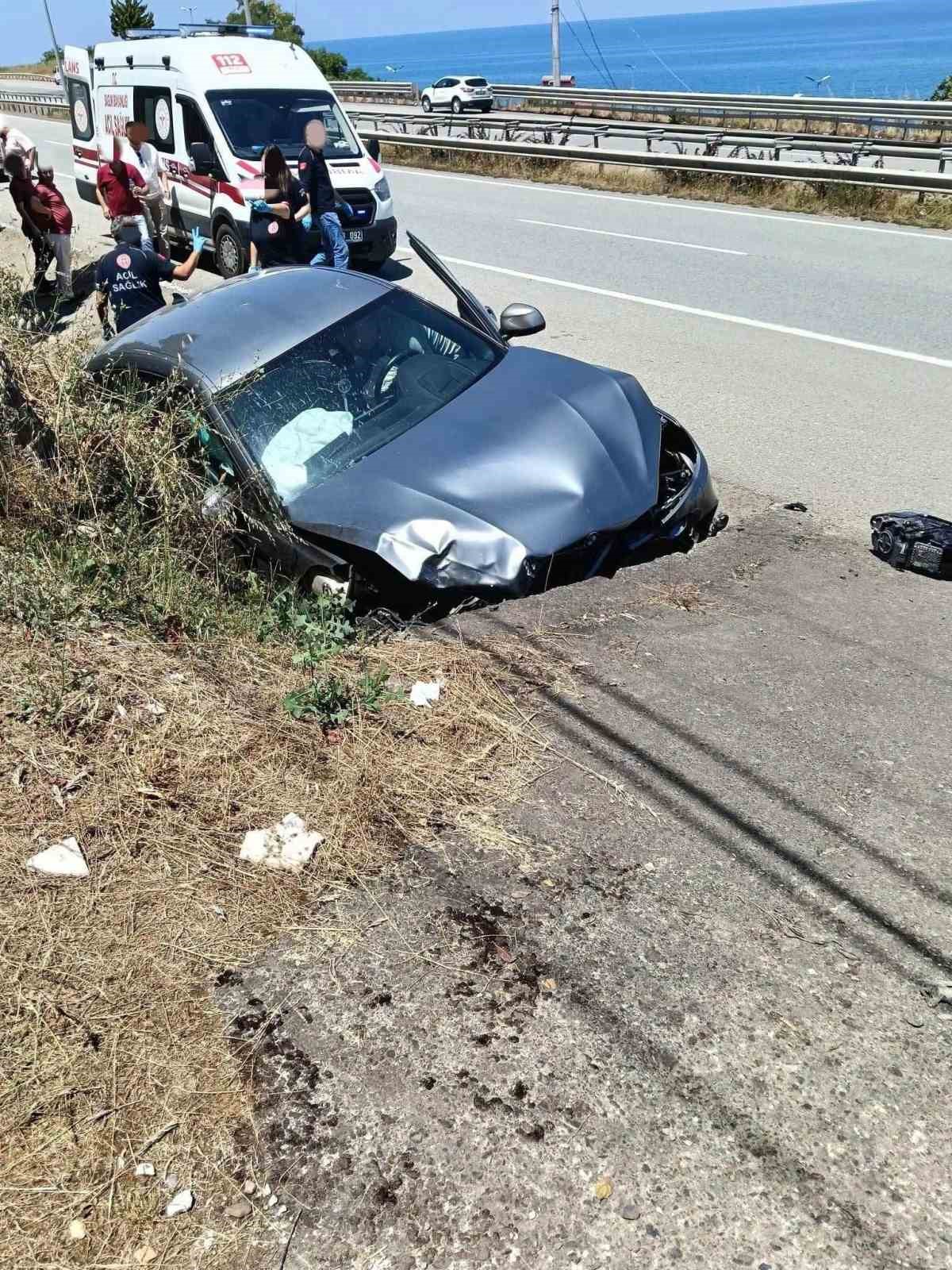 Giresun’da otomobil ile motosiklet çarpıştı: 1 ölü,3 yaralı