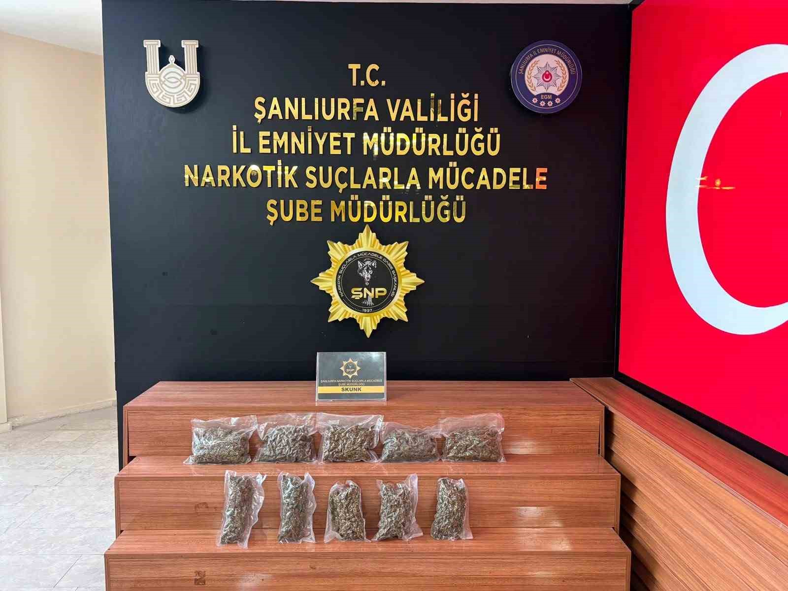 Şanlıurfa’da uyuşturucu ele geçirildi: 1 tutuklama