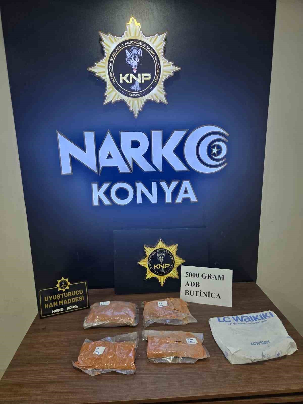 Konya’da Narko-Mercek operasyonu: 7 kilo 50 gram hammaddeden 1 ton 78 kilo bonzai üretilebileceği belirlendi