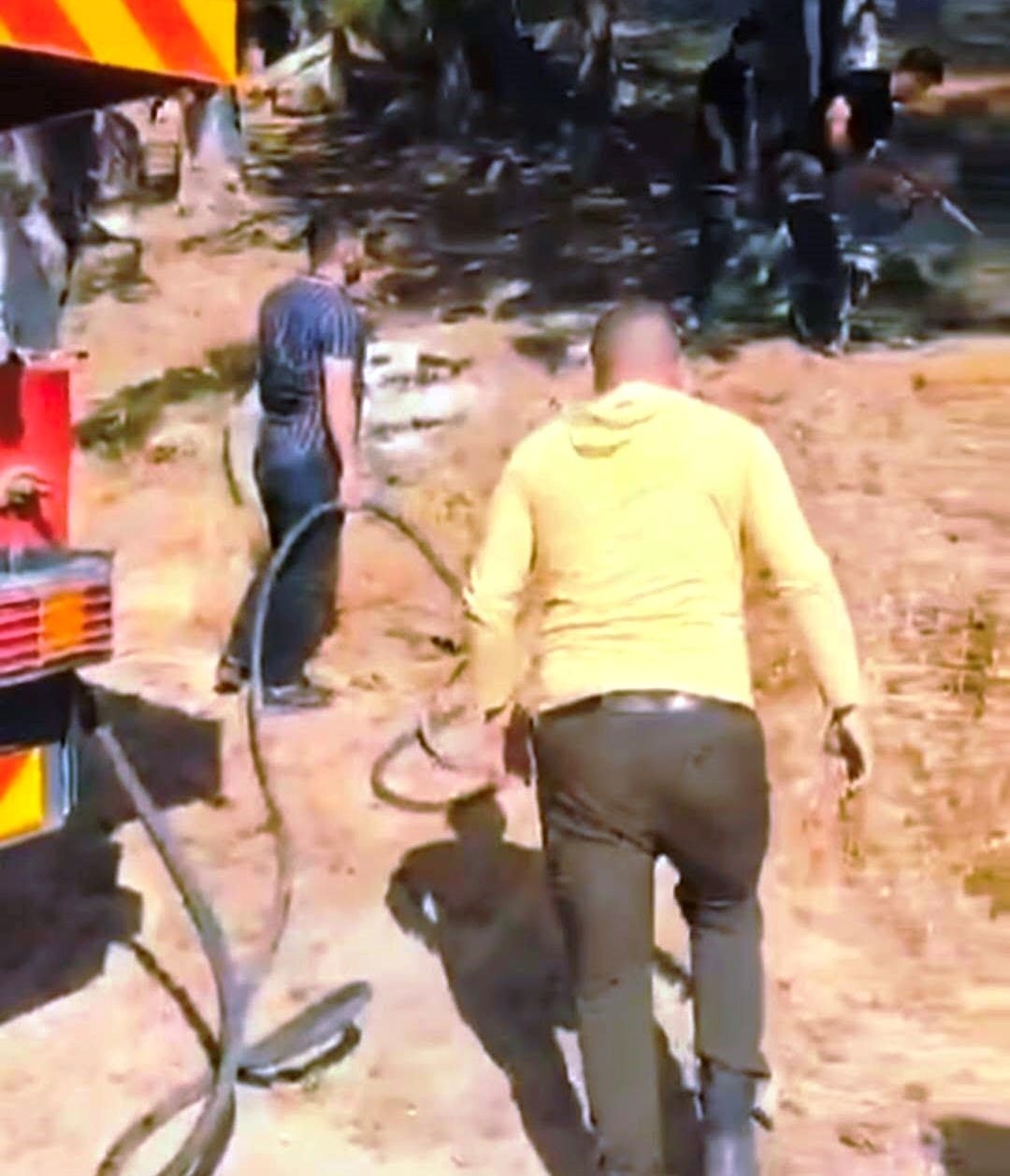 Simav Gölcük mesire alanında korkutan yangın