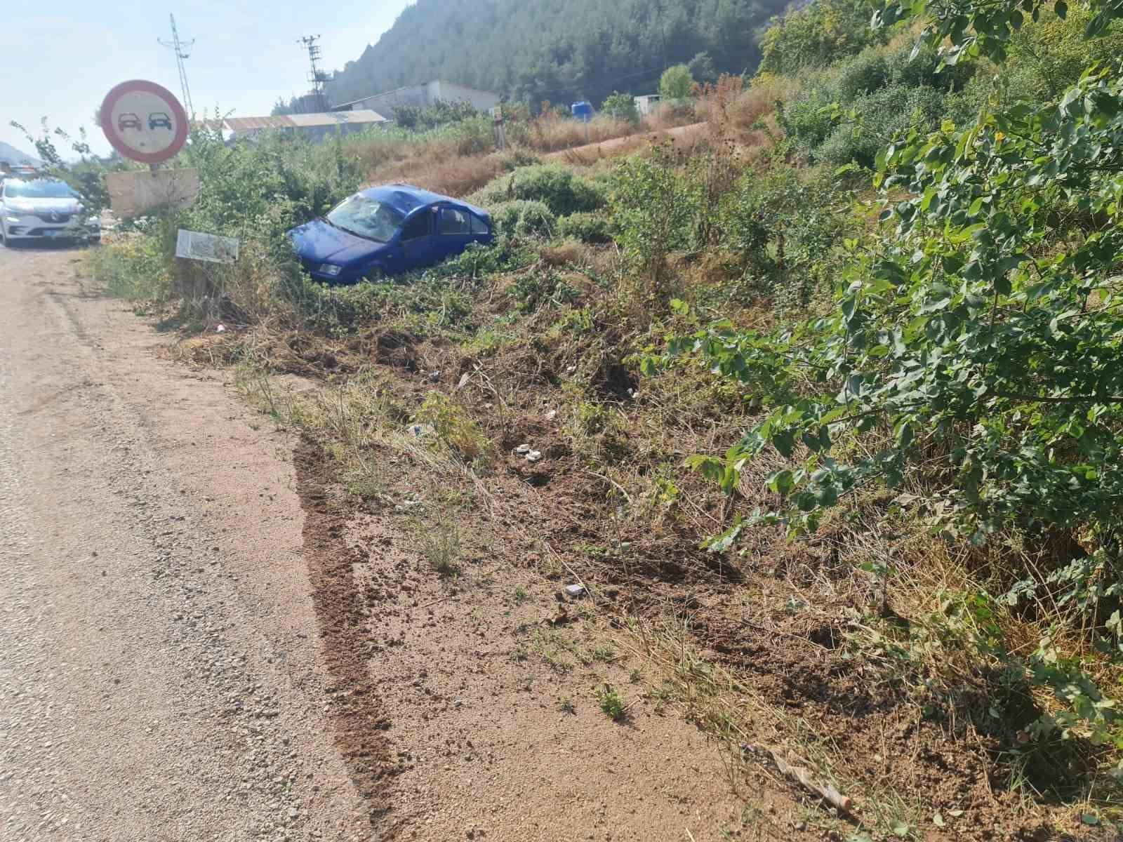 Bilecik’te otomobil takla attı: 1 yaralı