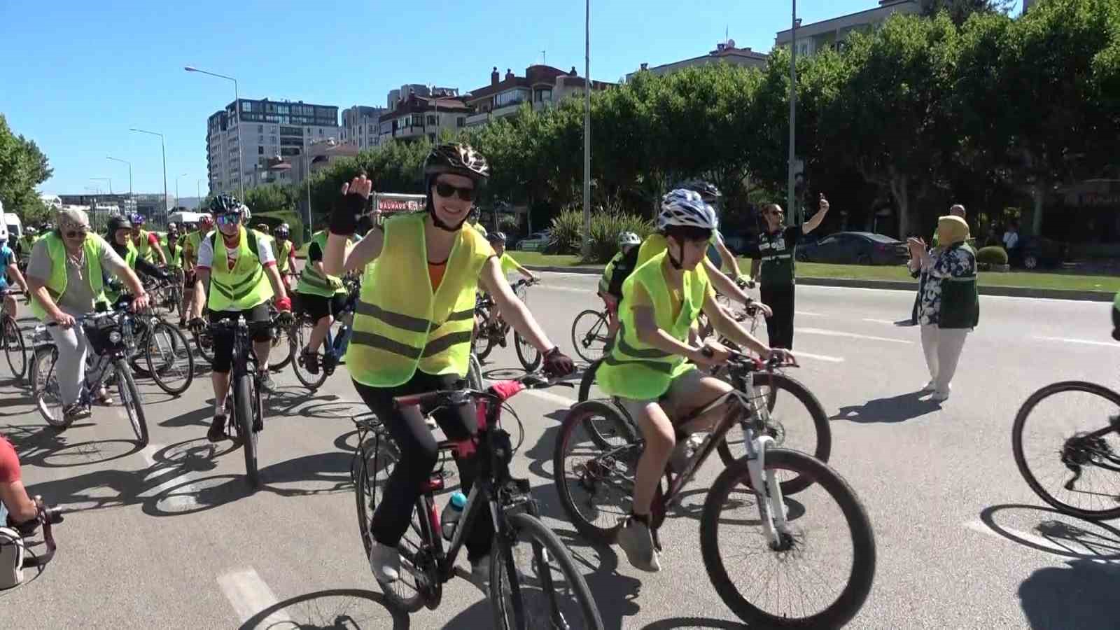 Sağlıklı hayat için pedal çevirdiler