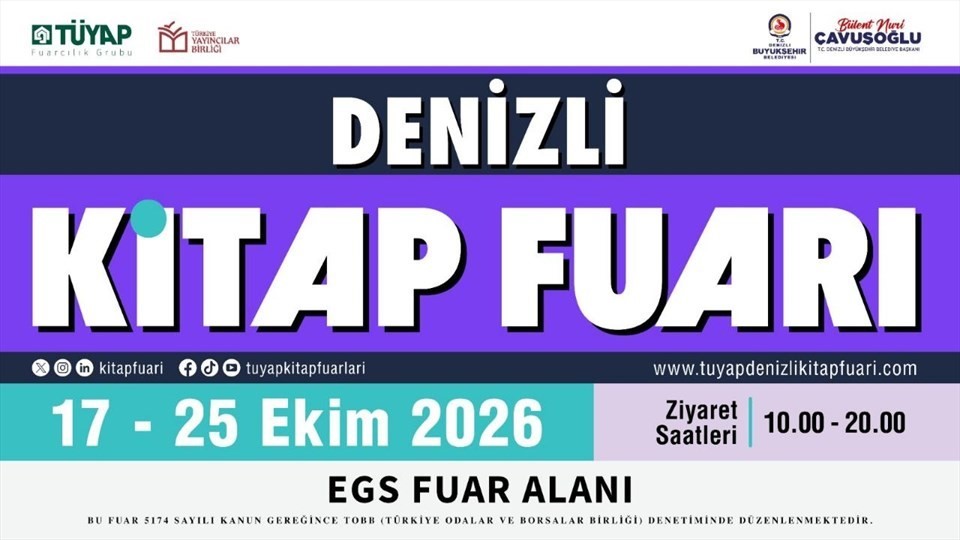 Denizli ilk kez T&Uuml;YAP Kitap Fuarı ile buluşmaya hazırlanıyor