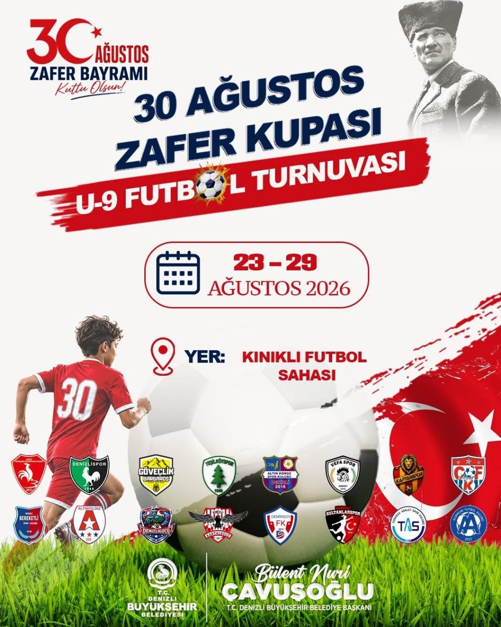 Denizli B&uuml;y&uuml;kşehirden Zafer Bayramına &ouml;zel spor ş&ouml;leni