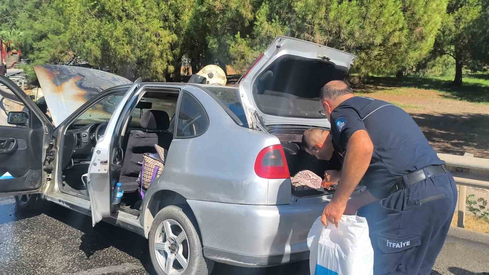 Hastaneden taburcu olduktan dakikalar sonra aracı küle döndü