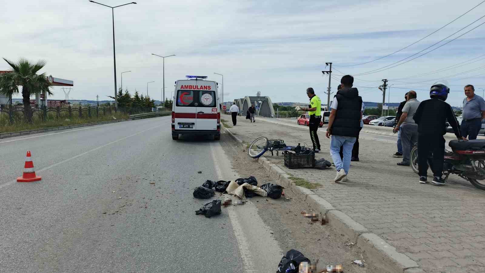 Erfelek Belediye Başkanı’nın makam aracının çarptığı bisikletli yaralandı