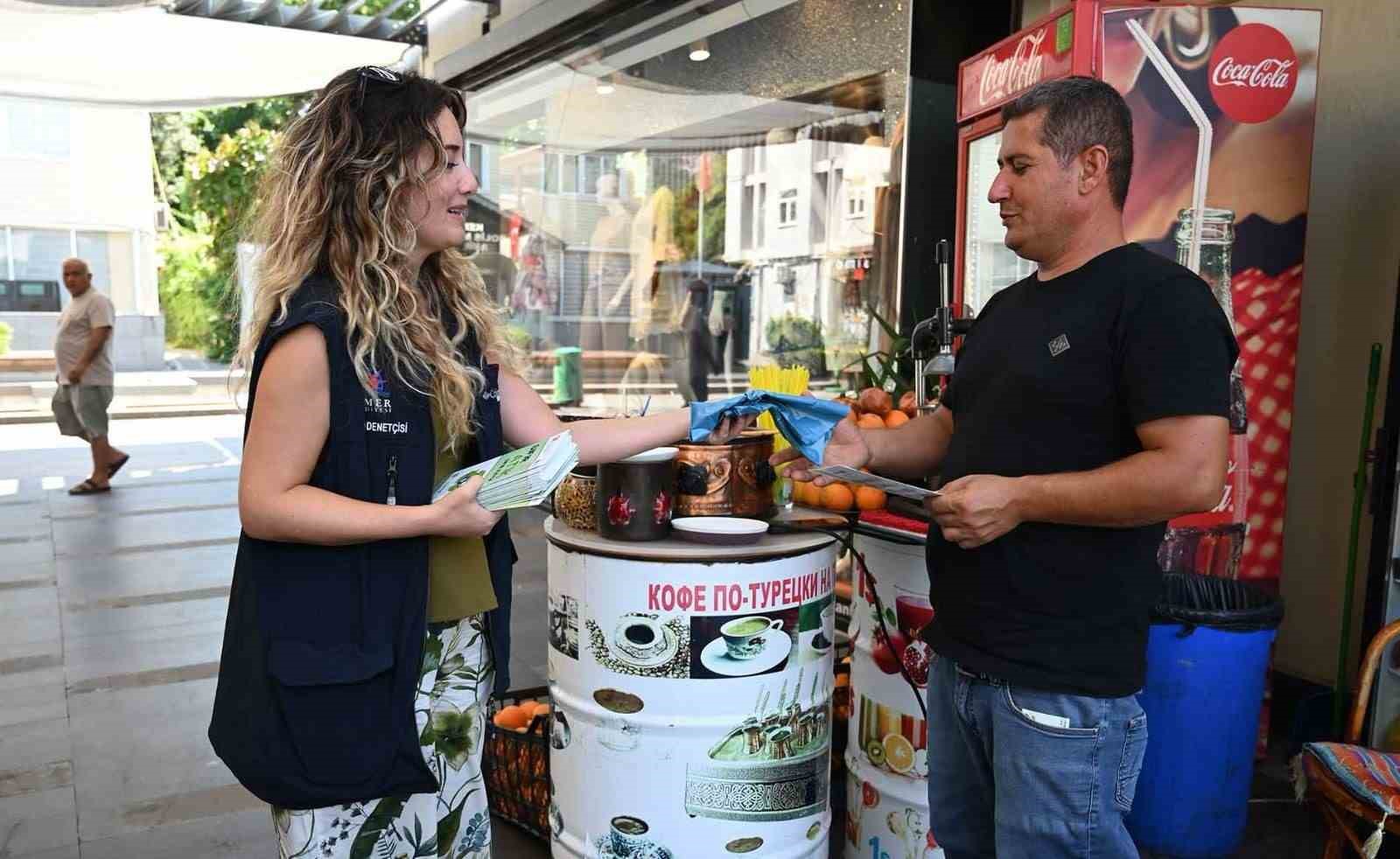 Kemer Belediyesi’nden esnafa sıfır atık bilgilendirmesi