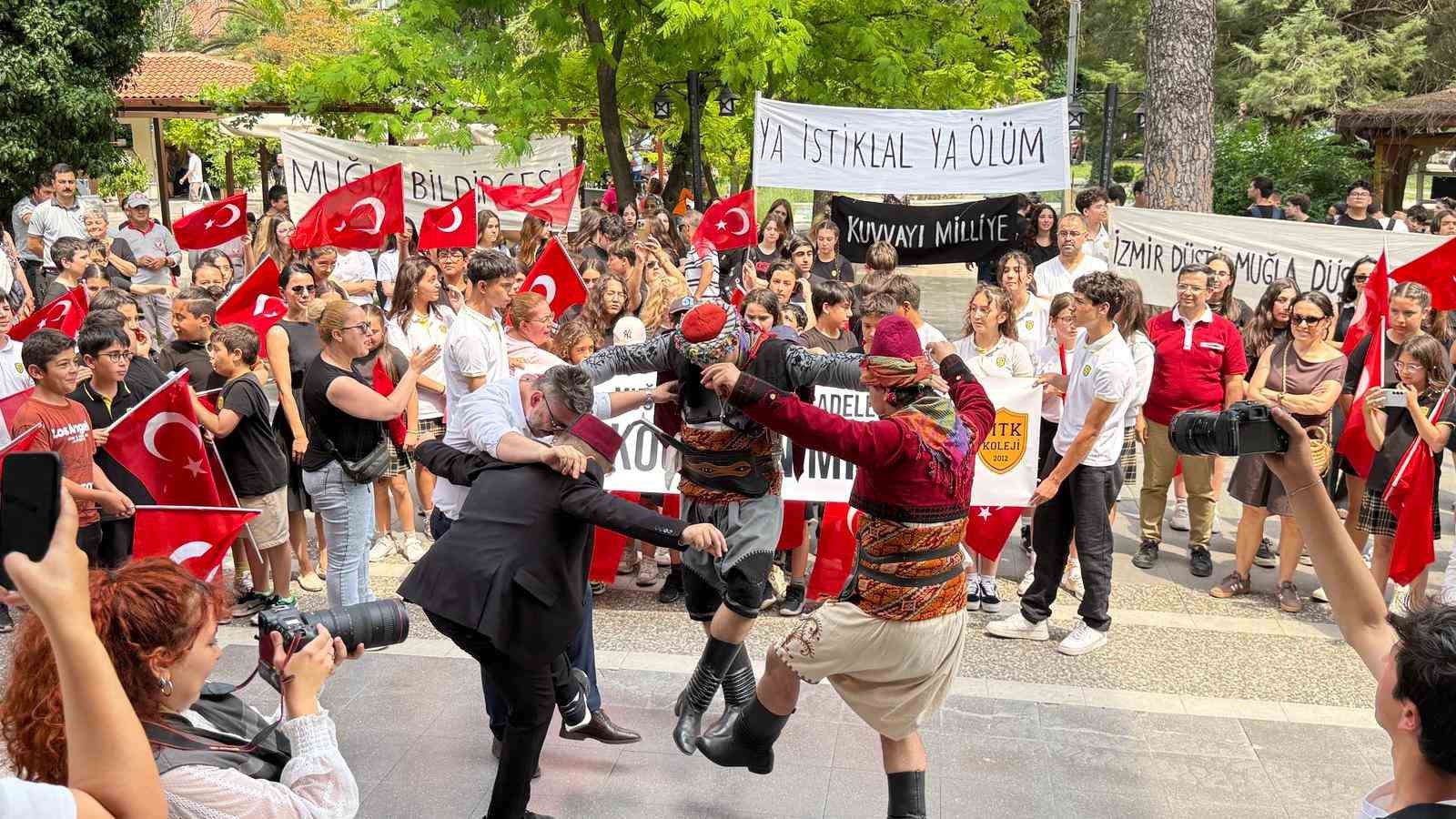Menteşe’de milli mücadele ruhu yeniden canlandı