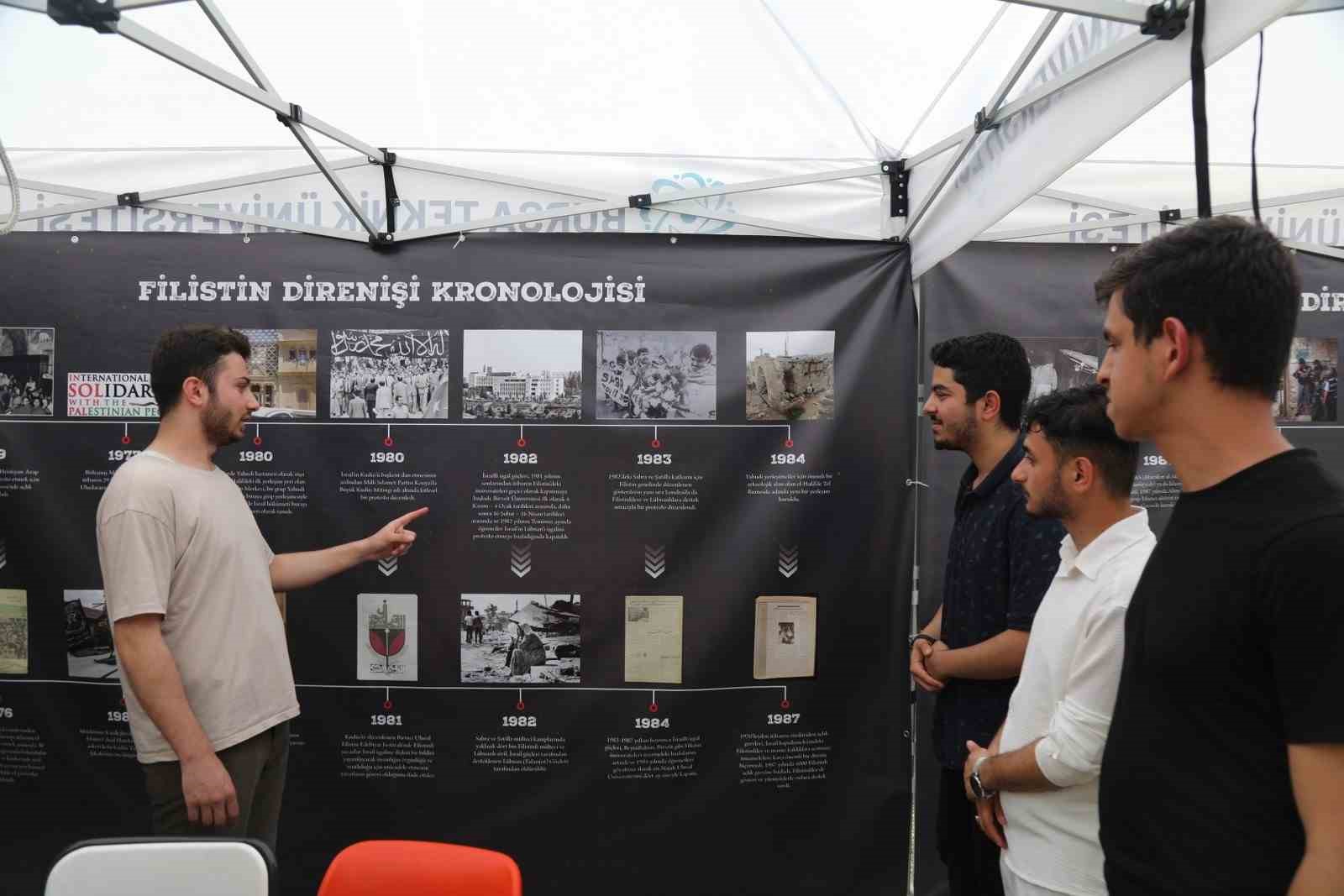 BTÜ öğrencileri Filistin için nöbette