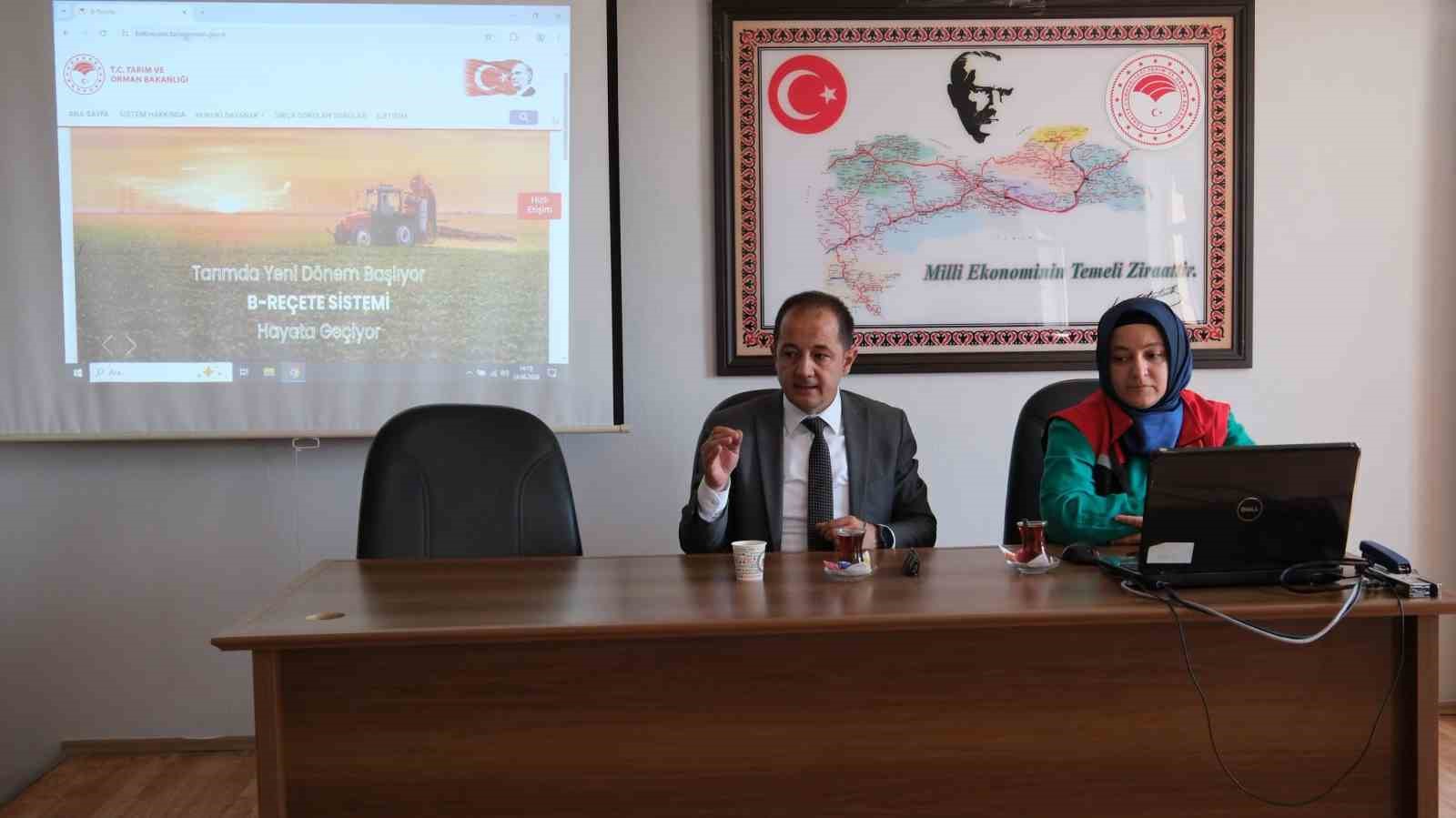 Erzincan&rsquo;da bitki koruma &uuml;r&uuml;nleri bayilerine b-re&ccedil;ete eğitimi verildi