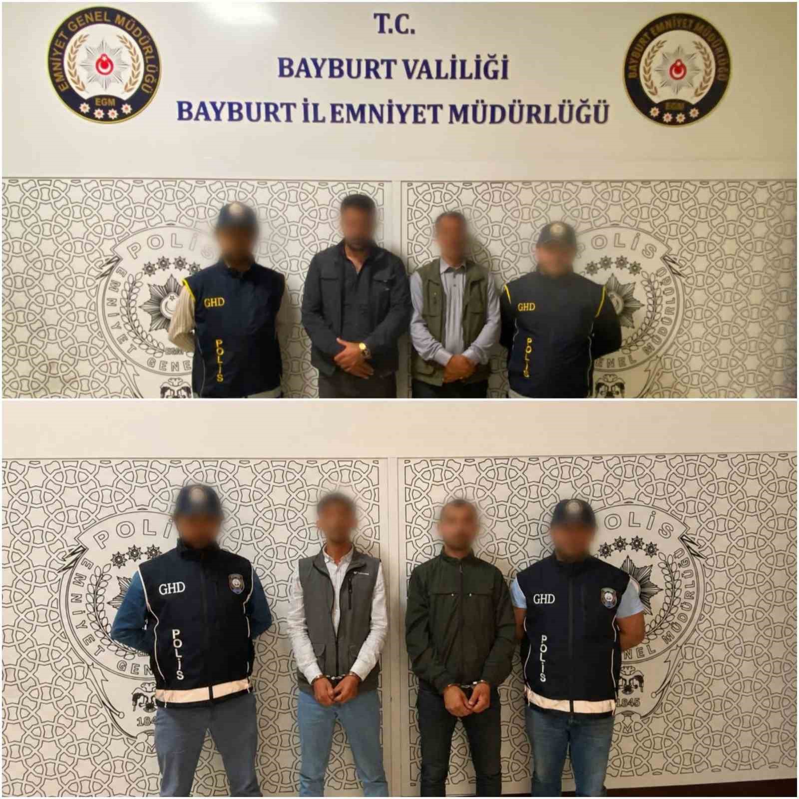 Bayburt’ta düzensiz göçle mücadele: 5 göçmen, 4 organizatör yakalandı