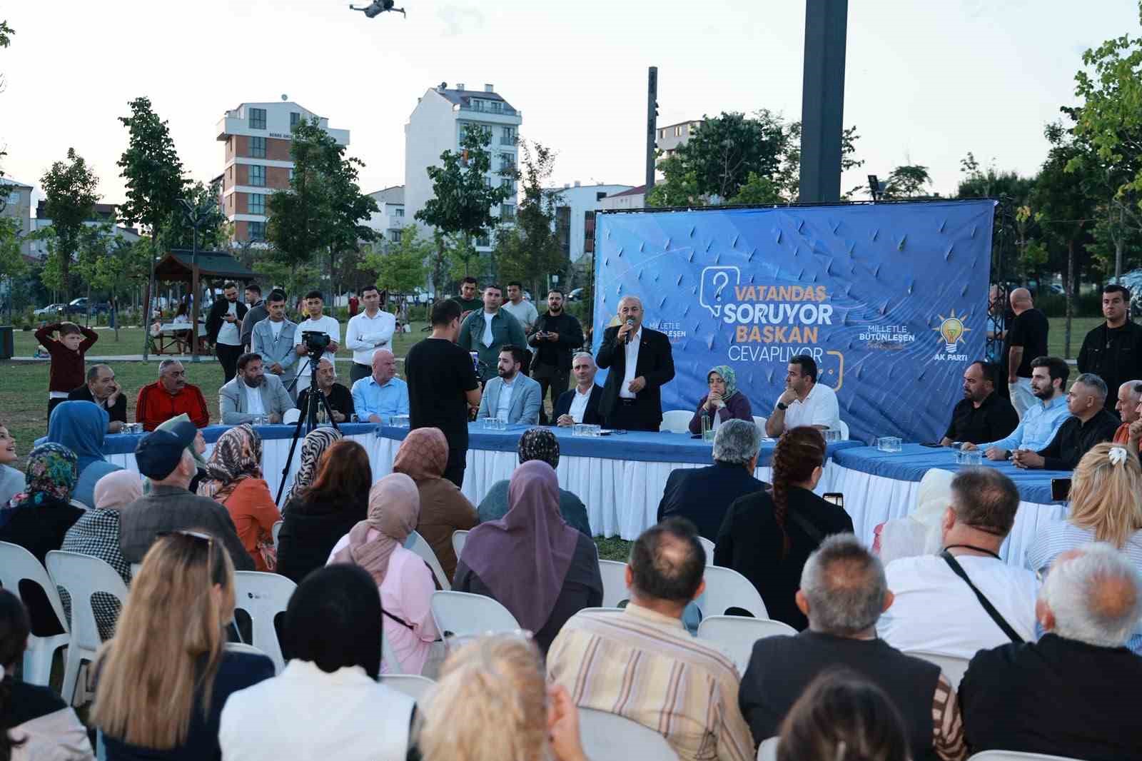 Gebze&rsquo;de vatandaşlar sorularını doğrudan başkana iletti