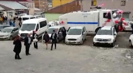 TOMA gelin arabası oldu