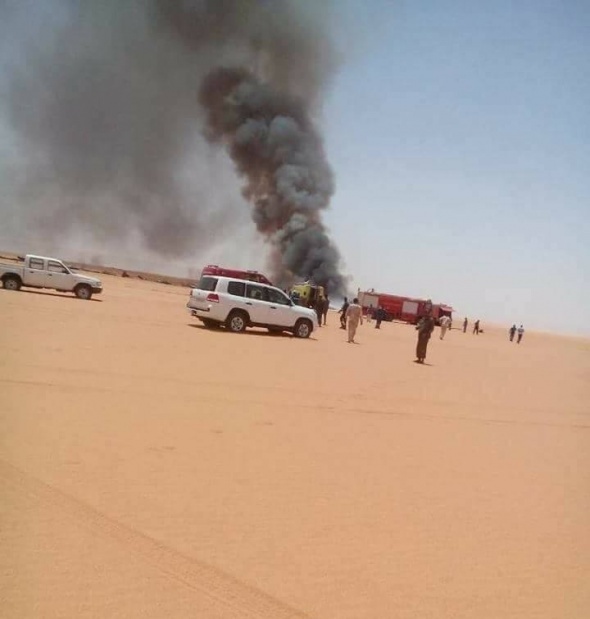 Libya'da askeri uçak düştü: 3 ölü
